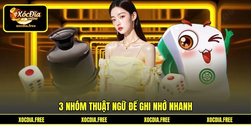 3 nhóm thuật ngữ để ghi nhớ nhanh